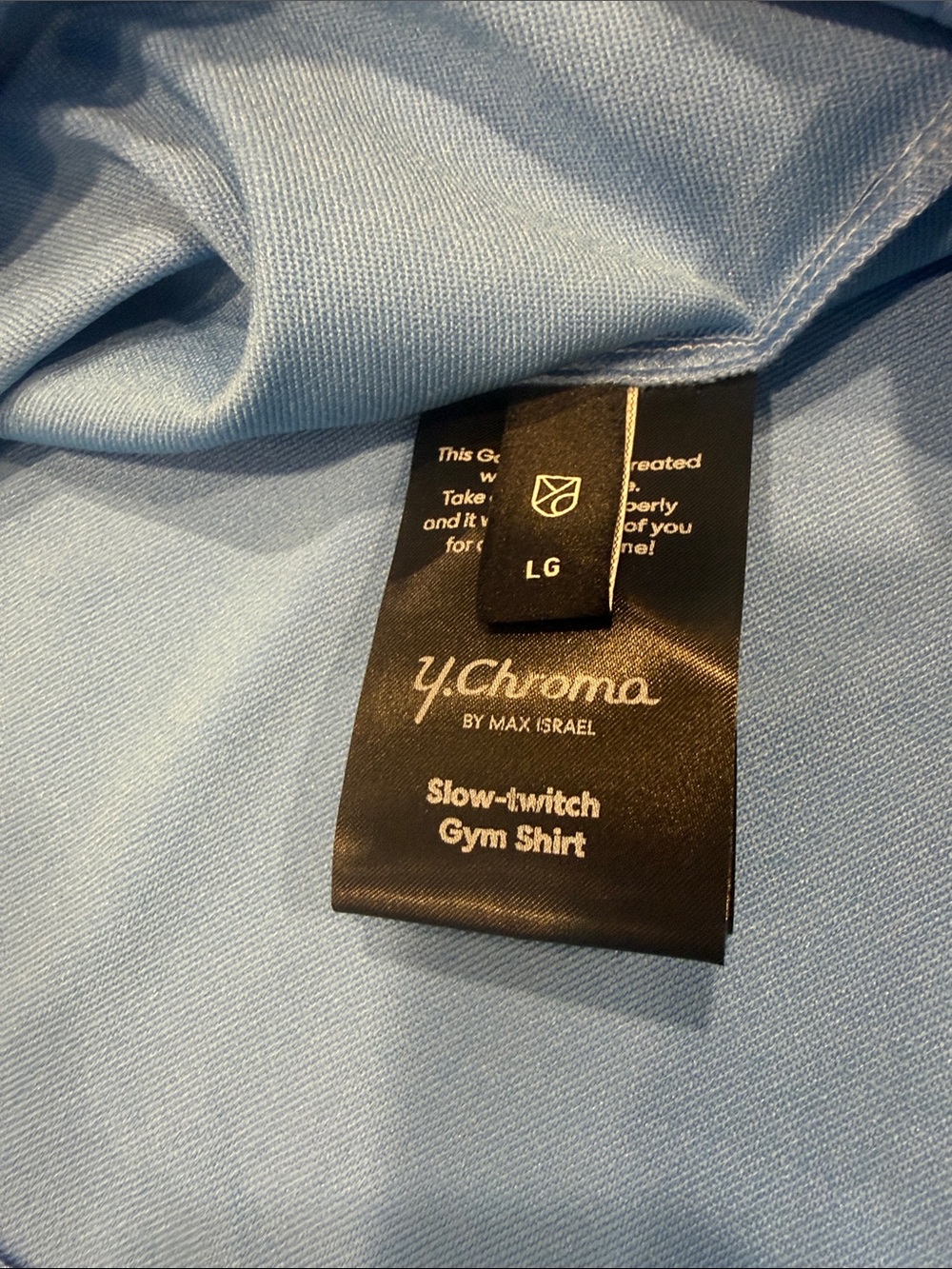 Men’s French Blue Half-Zip Performance Sweater, Size Large - Picture 4 of 5